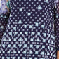 Charter Club Blusa de malha estampada feminina, azul marinho, tamanho médio