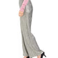 Calça feminina amassada metálica JM Collection, amarela, tamanho grande