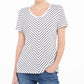 Karen Scott Blusa Listrada Feminina Branca Tamanho P