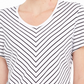 Karen Scott Blusa Listrada Feminina Branca Tamanho P