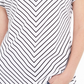 Karen Scott Blusa Listrada Feminina Branca Tamanho P