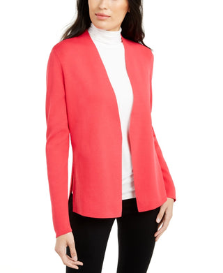 Alfani Feminino Petite Full Needle Sweater Casaco Vermelho Tamanho Pequeno Grande