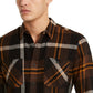 Camisa de flanela xadrez Drew masculina American Rag, preta, tamanho grande