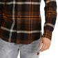 Camisa de flanela xadrez Drew masculina American Rag, preta, tamanho grande