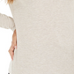 Blusa feminina estilo &amp; co com gola falsa bege tamanho pequeno grande