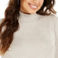 Blusa gola alta feminina Style &amp; Co, bege, tamanho médio