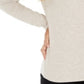 Blusa gola alta feminina Style &amp; Co, bege, tamanho médio