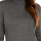 Blusa de gola falsa feminina Style &amp; Co, cinza, tamanho pequeno, médio