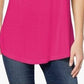 Camiseta feminina Maison Jules com decote redondo, rosa, tamanho pequeno