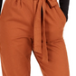 Calça feminina Bar III Becca Tilley X Paperbag Waist Laranja Tamanho P