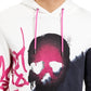 Moletom com capuz masculino com estampa de caveira e grafite da INC International Concepts, preto, tamanho grande