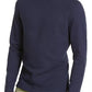 Moletom masculino texturizado e plissado INC International Concepts, azul, tamanho extragrande