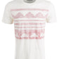 Camiseta masculina estampada American Rag, branca, tamanho pequeno