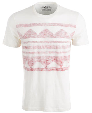 Camiseta masculina estampada American Rag, branca, tamanho pequeno