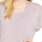 Camiseta feminina Ideology com estampa de cobra e estampa Burnout em camadas, rosa, tamanho X-S