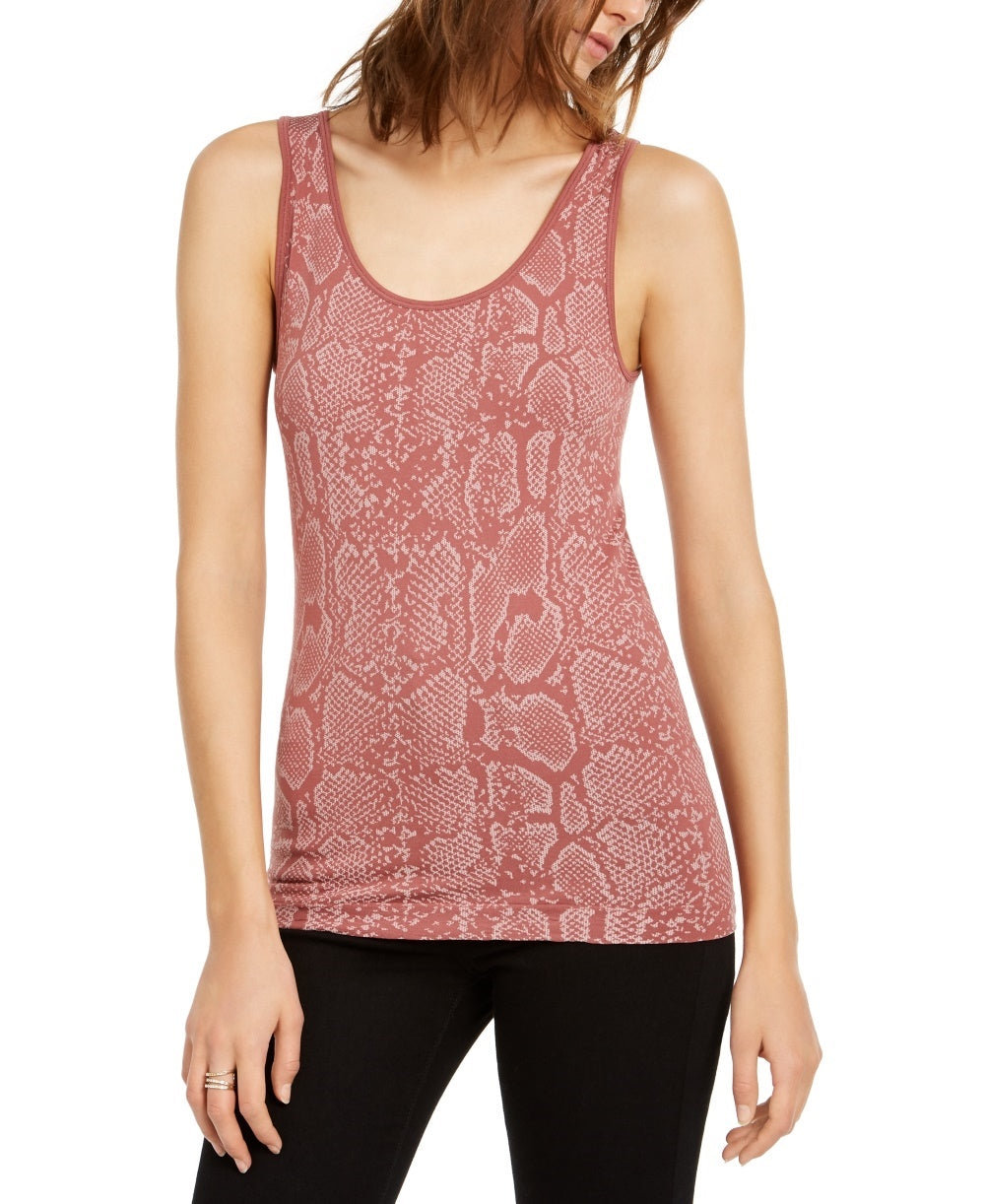 Blusa feminina com estampa de cobra da INC International Concepts, rosa, tamanho 34x16