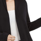 Cardigan Duster Feminino INC International Concepts Preto Tamanho Grande