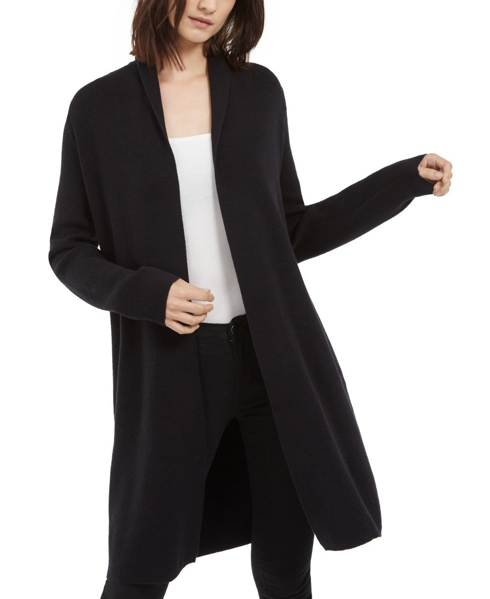 Cardigan Duster Feminino INC International Concepts Preto Tamanho Médio