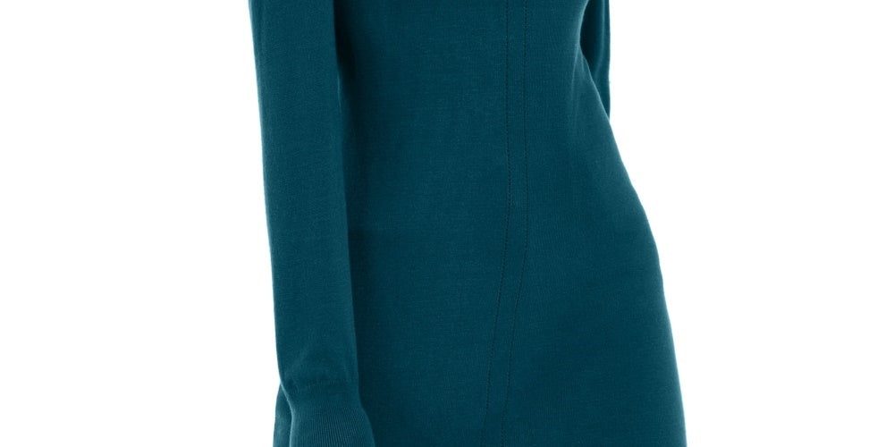 INC International Concepts Suéter túnica feminino com manga bufante verde tamanho extragrande