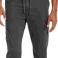 Calça reta masculina Sun + Stone cinza escuro tamanho 29x30