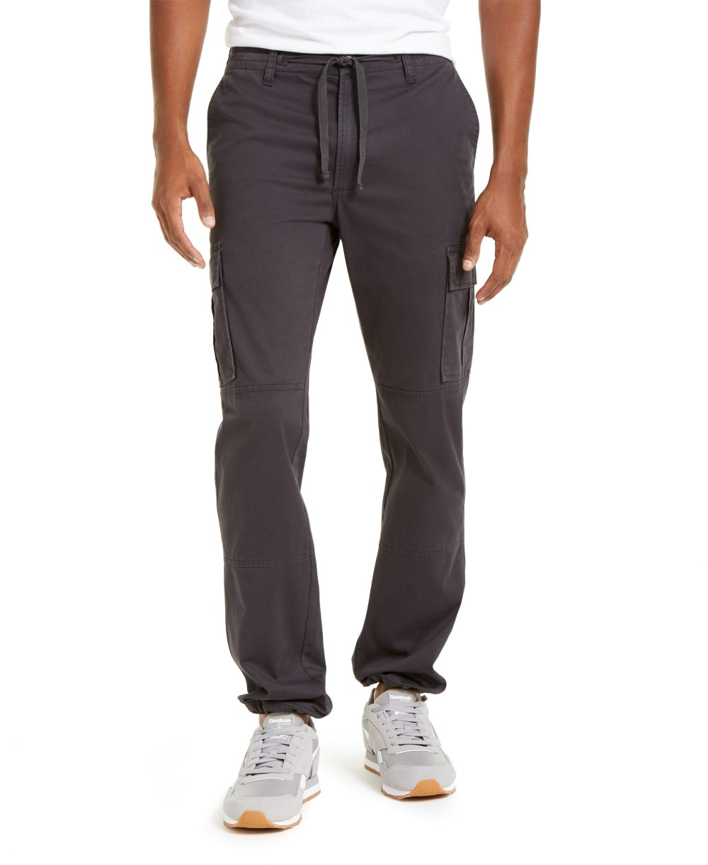 Calça jogger masculina Sun + Stone Hybr Cotton cinza escuro tamanho 31x30