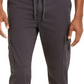 Calça jogger masculina Sun + Stone Hybr Cotton cinza escuro tamanho 31x30