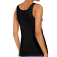 Regata feminina de algodão Style &amp; Co, preta, tamanho médio