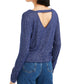 Top feminino Bar III com recorte sobrepeliz roxo tamanho XX-G