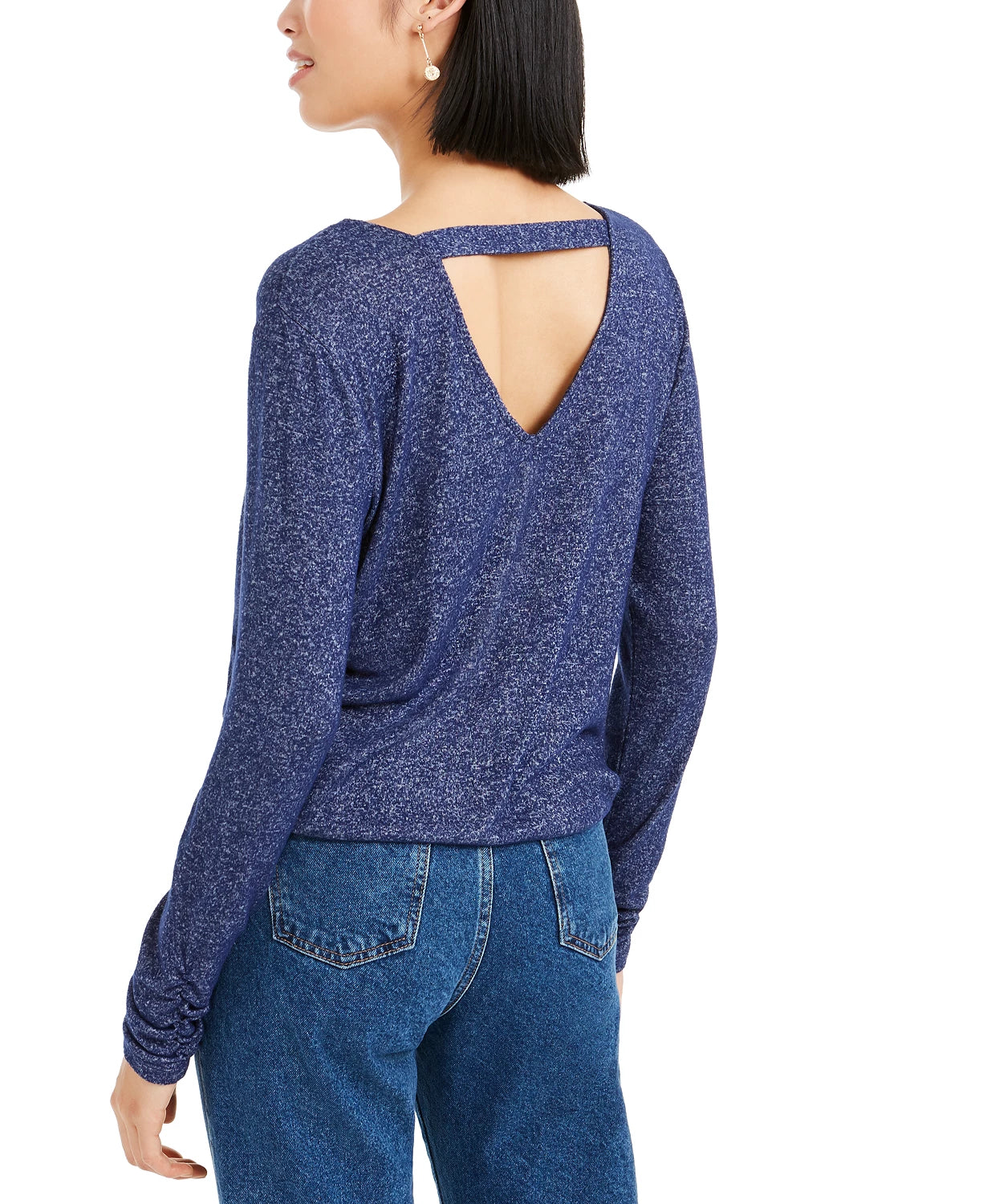 Top feminino Bar III com recorte sobrepeliz roxo tamanho XX-G