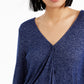 Top feminino Bar III com recorte sobrepeliz roxo tamanho XX-G