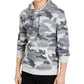 Suéter térmico camuflado masculino Sun + Stone, manga comprida, com cordão, cinza, tamanho XX-G