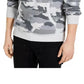 Suéter térmico camuflado masculino Sun + Stone, manga comprida, com cordão, cinza, tamanho XX-G