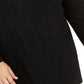 Top de crochê feminino Style &amp; Co, preto, tamanho 4X
