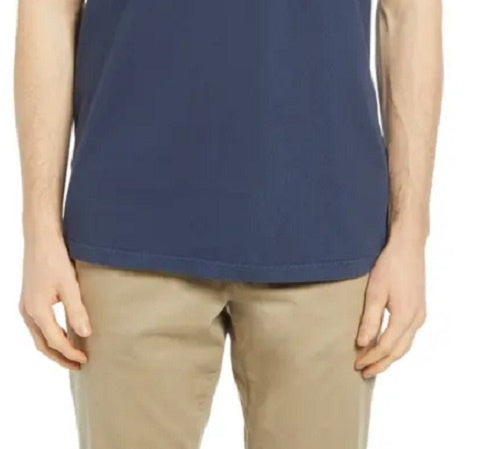 Camiseta masculina Blake mesclada com bolso Sun + Stone, tamanho grande, azul-marinho