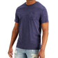 Camiseta masculina Dylan Contrast Chain Stitch da Sun + Stone, tamanho P, azul-marinho
