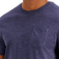 Camiseta masculina Dylan Contrast Chain Stitch da Sun + Stone, tamanho P, azul-marinho