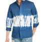 Camisa masculina tie-dye Horizon da Sun + Stone, azul-marinho, tamanho extragrande
