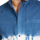 Camisa masculina tie-dye Horizon da Sun + Stone, azul-marinho, tamanho extragrande