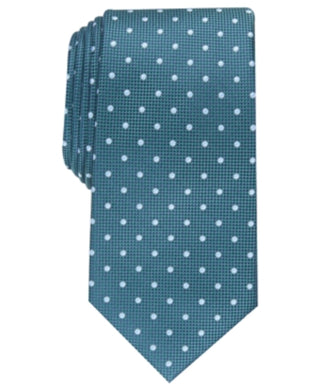 Club Room Men's Classic Dot Tie Green Size Regular