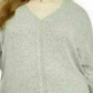 Suéter feminino com bainha amarrada, estilo &amp; co, cinza, tamanho 3X