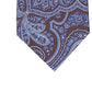 Gravata masculina Tasso Elba Hunter Genoa Paisley Skinny Silk Azul Tamanho Regular