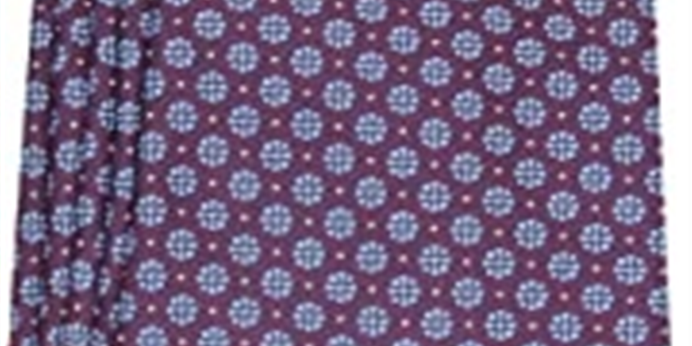 Gravata masculina clássica de seda pura Tasso Elba, vermelha, tamanho regular