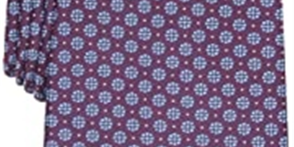 Gravata masculina clássica de seda pura Tasso Elba, vermelha, tamanho regular