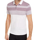 Camisa polo listrada de sarja masculina Alfani tamanho natural extragrande