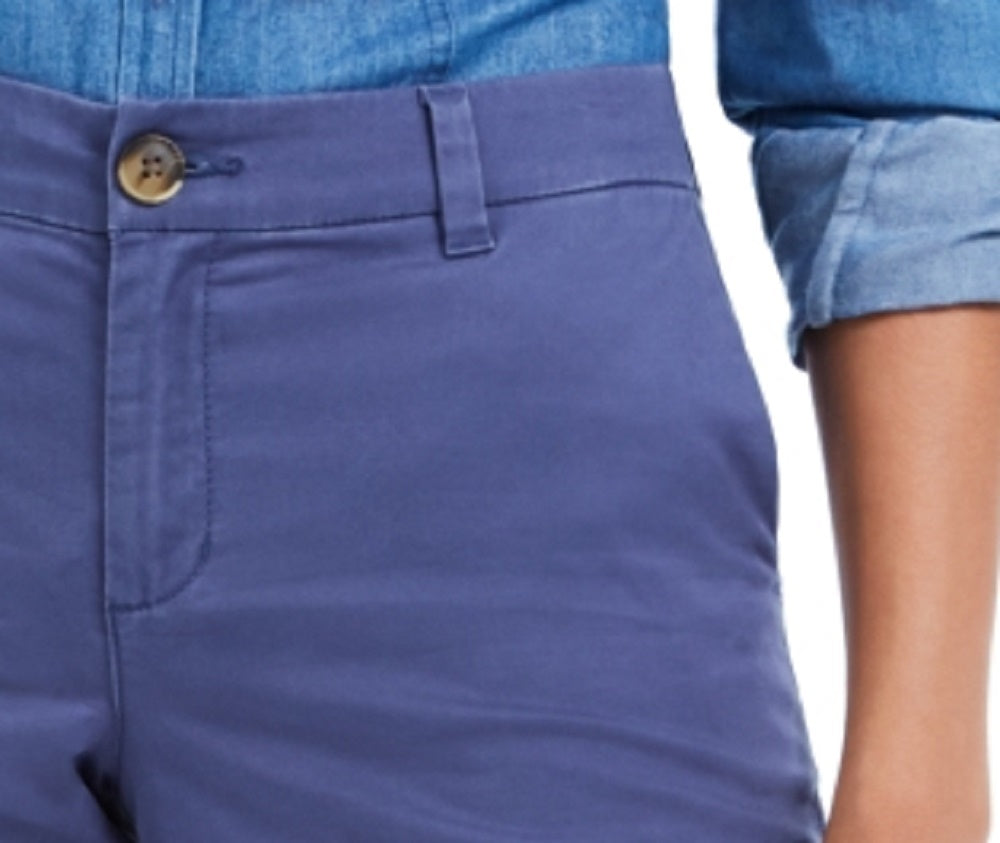 Shorts chino feminino Style &amp; Co. azul escuro tamanho 16