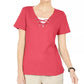 Karen Scott Top Feminino com Laço e Camadas Rosa Tamanho P