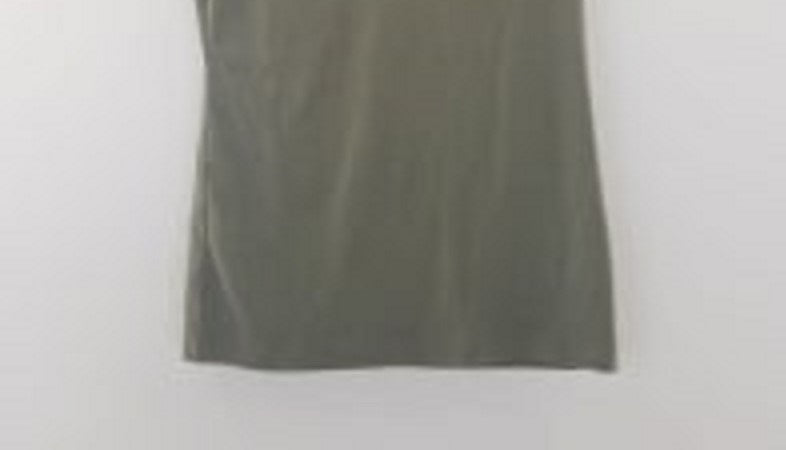 Karen Scott Top feminino com recorte triplo e argola, verde, tamanho XX-G