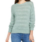 Suéter pulôver feminino estilo &amp; co, pequeno, com fita, verde, tamanho pequeno, grande