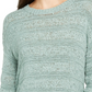 Suéter pulôver feminino estilo &amp; co, pequeno, com fita, verde, tamanho pequeno, grande