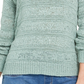 Suéter pulôver feminino estilo &amp; co, pequeno, com fita, verde, tamanho pequeno, grande